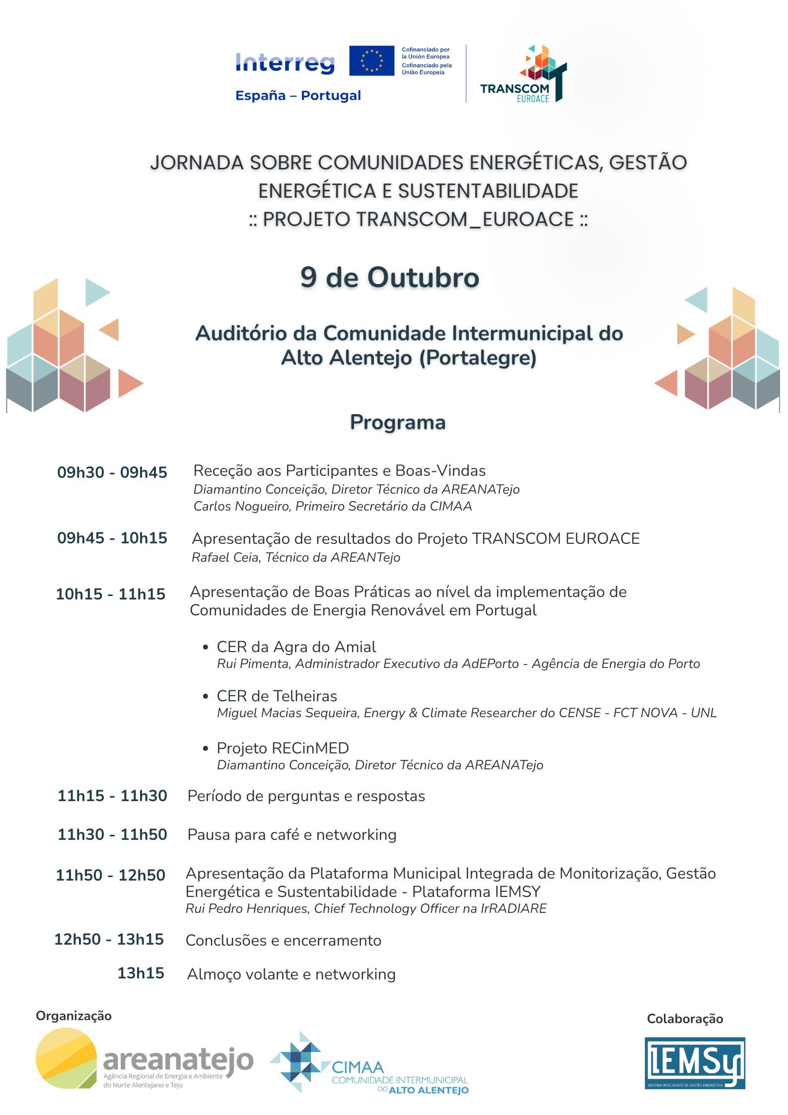 Cartaz Evento TRANSCOM Portalegre 9Out2026